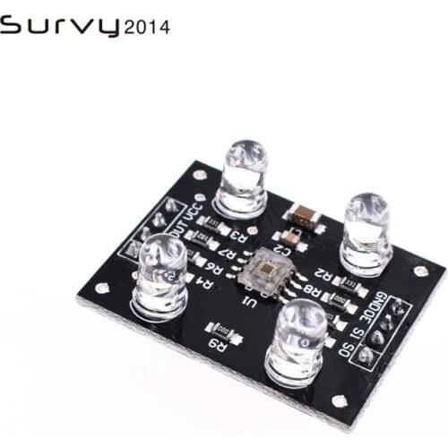 TCS3200 3V-5V TCS230 color recognition sensor detector module diy electronics accessories compatible board tantalum capacitor