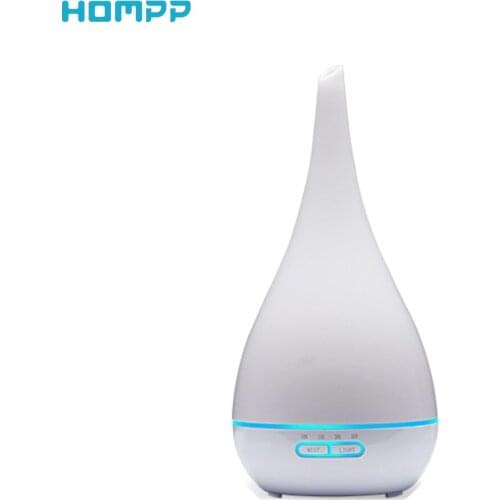 Vase Shape Air Humidifier Ultrasonic Essential Oil Diffuser Aromatherapy Mist Maker Aroma Diffuser 7 Color Changing Lights 400ml