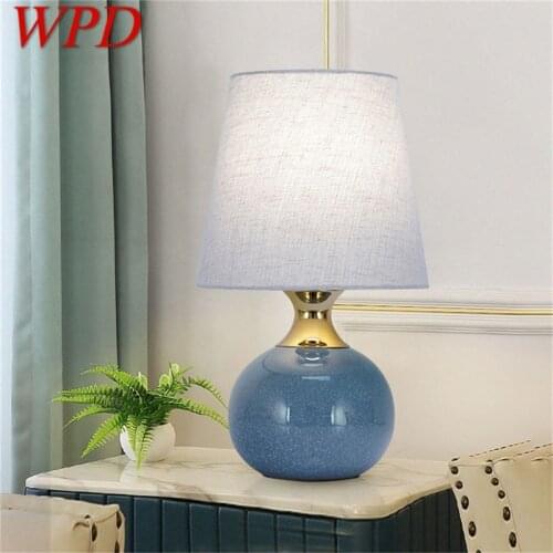 WPD Touch Dimmer Table Desk Light Contemporary Ceramic Luxury Lamp Decorative for Home Bedside