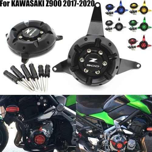 For KAWASAKI Z900 Z 900 2017-2020 Motorcycle Engine Protective Cover Guard Side Stator Case Guard Protector Sliders Crash Pad
