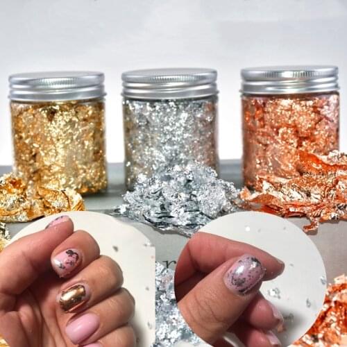 3g Gold Sliver Copper Foil Paper Gilding for Jewelry Luxury Leaf Nail Beauty Gilding Decoration Paper DIY Art Craft Foil Papers