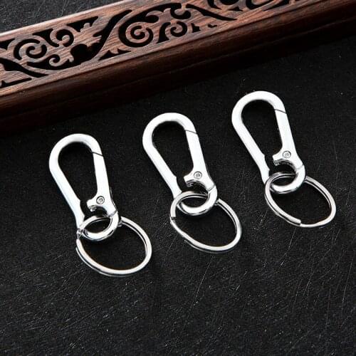 1 stainless steel personalized car key buckle, multifunctional creative waist hanging business key buckle