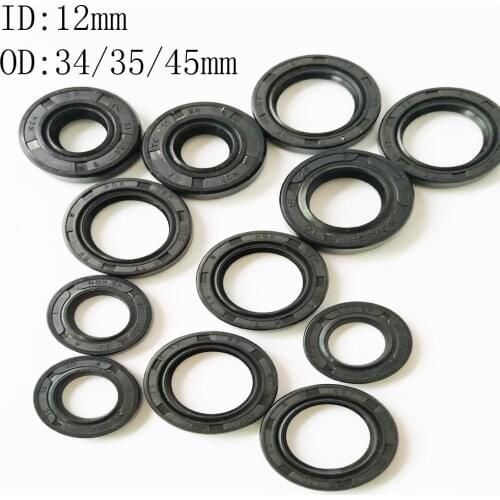 1PCS 12X34X7 12X35X6 12X35X7 12X45X7MMNBR Shaft Skeleton Oil Seal TC Nitrile Rubber Ring Gasket