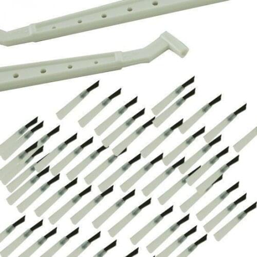 Dental 100 Pcs Disposable Composite Brush Tips With 2 Brush Handles Dentist