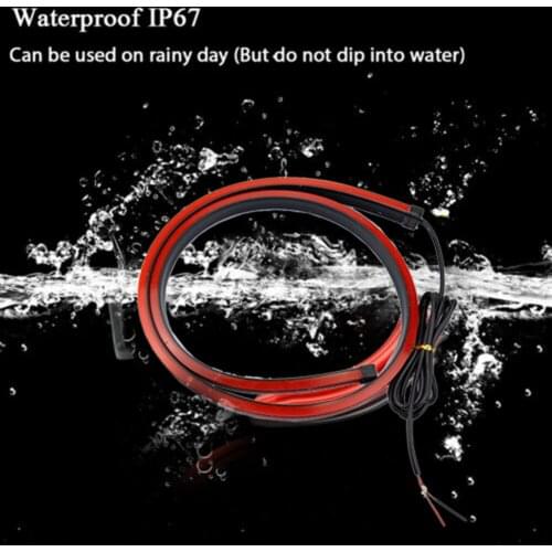103CM Car Rear Windshield LED Taillight Automotive Multifunctional Brake Light Strip Signal Flow Light