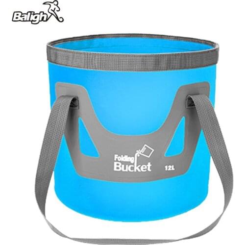 12/20L Portable Bucket Water Storage Bags Waterproof Fishing Folding Bucket Outdoor Camping Travel Water Bag