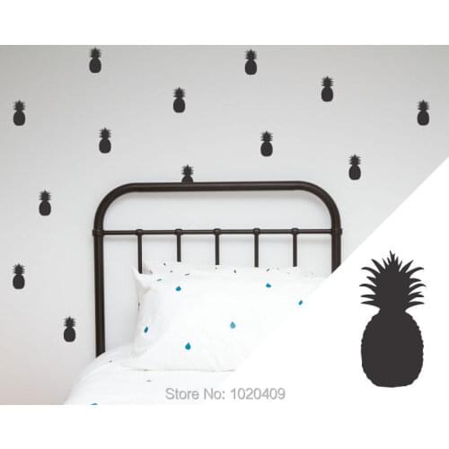 12pcs pineapple dot pattern wall stickers for babies vinyl nursery stickers children room wall decal sticker bedroom F42
