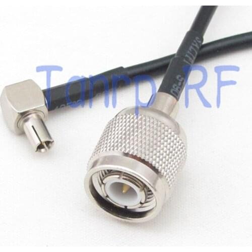 6in TNC male plug to TS9 male plug right angle RF adapter 15CM Pigtail coaxial jumper cable RG174 extension cord