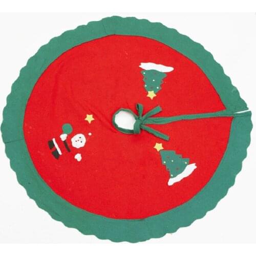 90cm Christmas Tree Apron Ground decoration Santa Claus Christmas Tree Skirt XMAS Supplies 2020 Christmas Decorations For Home