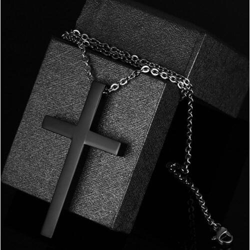 CHN65 Supply Amazon Simple Cross s925 silver Pendant S925 silver Pendant Necklace Wholesale