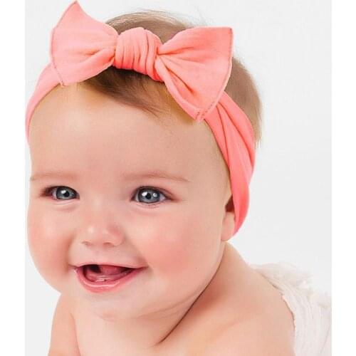 30pcs/lot Baby hair accessories headbands knotted hair band children accessories cotton Bow Headband knot headwrap rabbit Turban