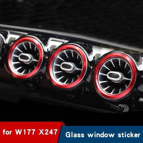 For Mercedes W177 amg 35 A200 A220 A250 180 GLB X247 GLB200 interior modified air conditioning bright ring accessories 2019 2020