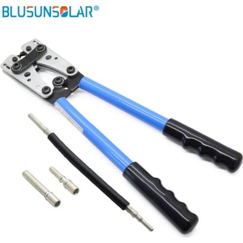 Cable Lug Crimping Tools Hand Electrician Pliers for Crimping Wire Cable from 6-50mm2 AWG 10-1/0 Thickened and Reinforced Metal