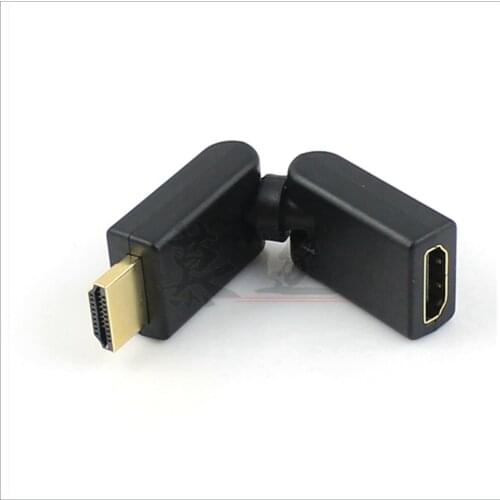 Male To HDMI- compatible Female Cable Adapter Converter Extender Gold Plated 180 360 Degrees Angle For 1080P HDTV HDMI Adapter