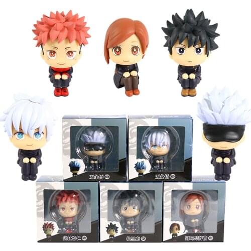 Jujutsu Kaisen Rukappu Gojo Satoru Itadori Yuji Fushiguro Megumi Kugisaki Nobara PVC Figure Collectible Model Toy