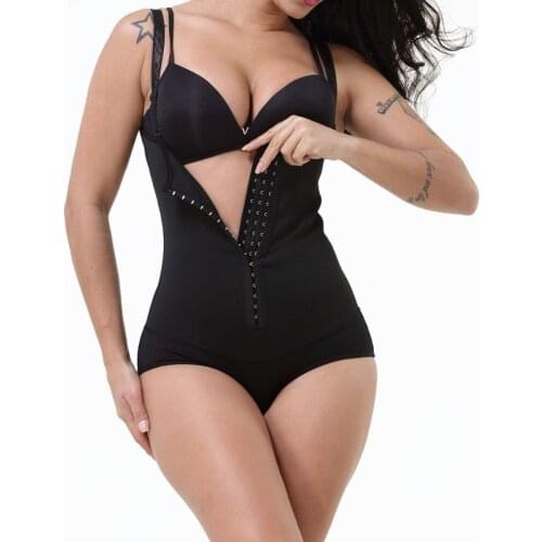 Women Shapewear Full Body Shaper Slimming Bodysuit Open Crotch Shaping Underwear Postpartum Recovery Sheath Corset Waist Trainer