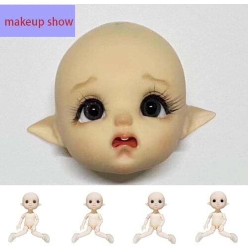 16CM BJD Doll 13 Moveable Jointed Elf Dolls Little devil Face Naked Nude Body NO Face Up Dolls Diy Accessories Toy for Girl gift