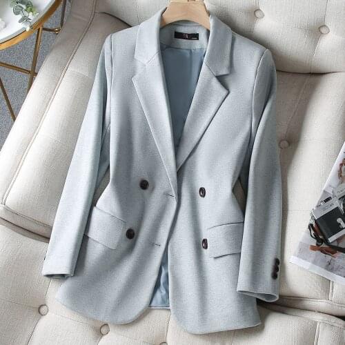 Korean autumn sports jacket womens oversized clothing Plaid sports jacket office womens jacket spring oversized clothing