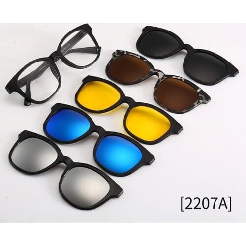 Magnet Clip On Eyeglasses Frames Polarized Sunglasses Men Women Glasses