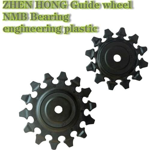 MTB engineering plastic Wheel, Rear Derailleur Pulley,12/14T, Positive and Negative Teeth, NMB Bearing, Guide Pulley Wheel