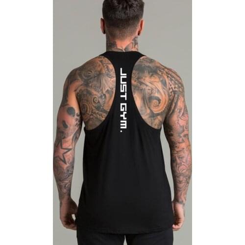 Muscleguys Fitness Clothing Gym Stringer Tank Top Men Bodybuilding Tanktop Muscle Sleeveless Shirt Workout Vests Singlet