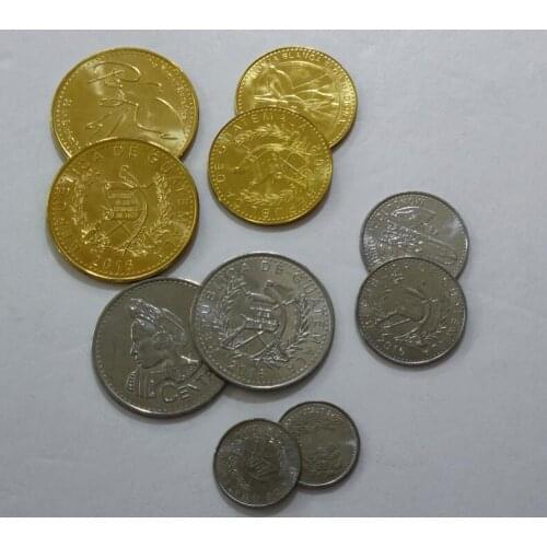 5 PCS SET Guatemala ,100% Real Genuine Comemorative Coin,Original Collection