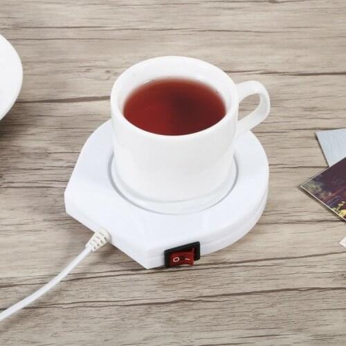 New Coffee Mugs Warmer Heater Pad Placement Electric Powered Heating Tea Warmer Plate Mat For Cocoa Tea Water Milk 110v US Plug