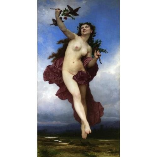 Handmade Oil painting reproduction Le Jour by William Bouguereau