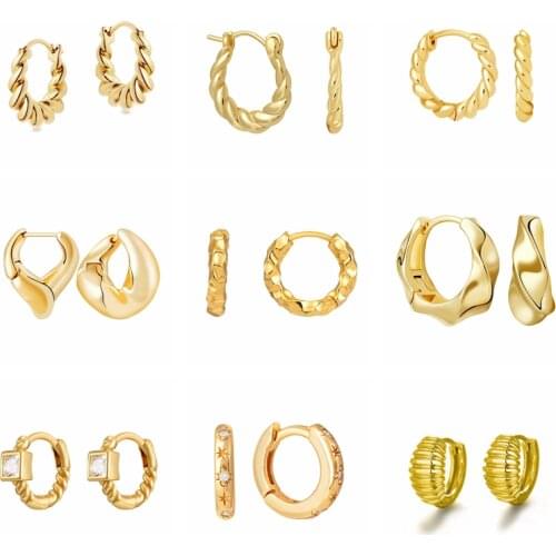 Korean Style Hoop Earring 925 Sterling Silver Ear Buckle Minimalist Exquisite Earring Elegant Fashion Jewelry For Women Birthday