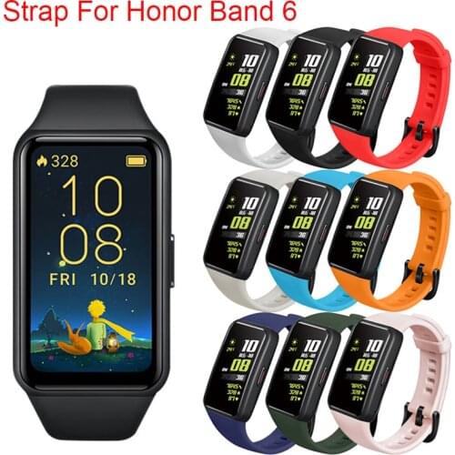 New Silicone Strap For Huawei Honor Band 6 Smart Wristband Women Men Watchband Bracelet Wrist Strap For Honor Band 6 Accessories