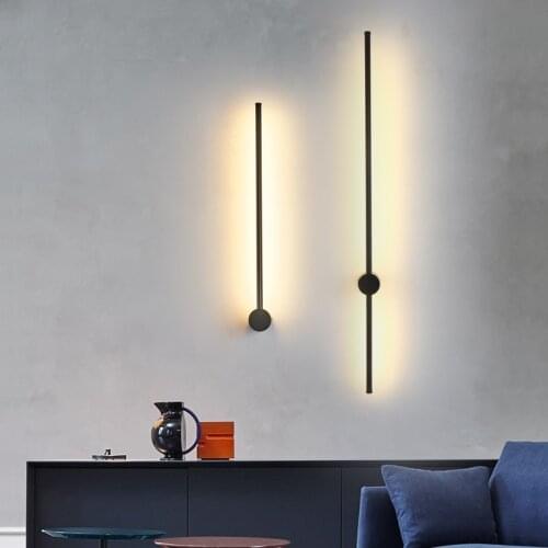 Modern Led Wall Lamp Indoor Nordic Lampada Sconce Lighting Fixture Living Bed room Bedside Kitchen Decoration Light Line Home