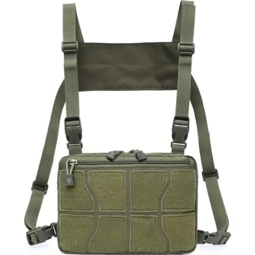 Outdoor Sports Hunting Bag Adjustable Tactical Chest Rig Shoulder Bag Waist Packs Chest Recon Bag Tools Pouch