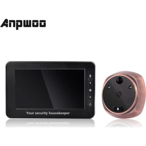 ANPWOO 4.3 Inch 3MP Door Intercom Peephole Viewer Motion Detection Video Door Phone