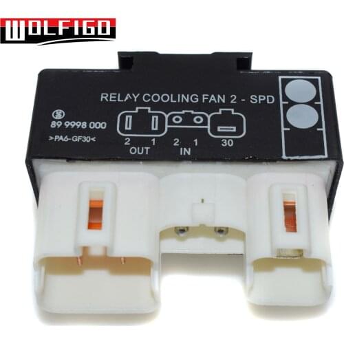 WOLFIGO New Engine Cooling Radiator Fan Control Unit RELAY For VOLVO C70 S70 V70 S90 V90 9442934,9442933