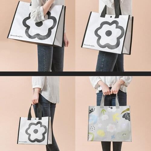 1PC Shopping Bag Reusable Storage Eco Reusable Waterproof Folding Braided Storage Handbag for Home Foldable Shopping Bag bolsa