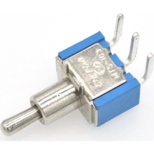 10 piezas MTS-102C3 patas curvas interruptor basculante interruptor 3 pies