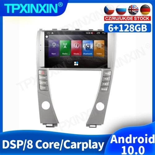 128GB Android 10.0 For LEXUS ES 2006 - 2012 Car Radio Accessories Multimedia Video Player Navigation GPS Auto 2din 2 din No DVD