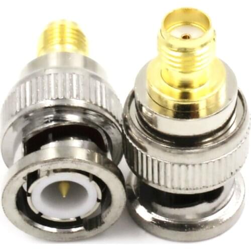 2pcs/lot BNC To SMA Connectors Type Male Female RF Connector Adapter Test Converter Kit Set Wholesale