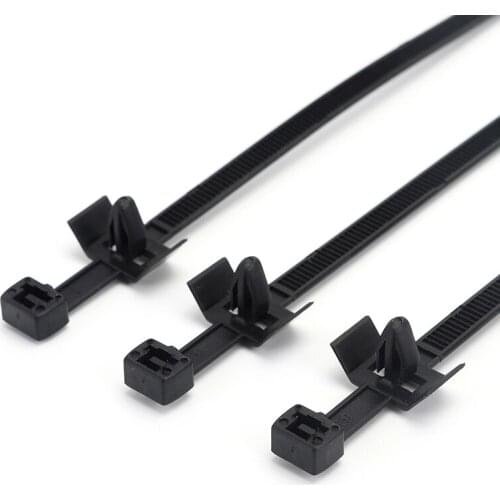 20pcs Nylon cable tie Auto tie mounts Wire Harness Fastener Cable Clamp Clips Cable Ties Management Car Wire Organizers For Car