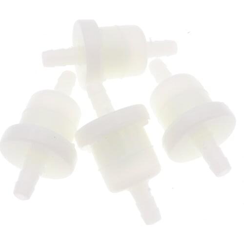 4Pcs/Set Universal White Petrol Gasoline Fuel Filter for Dirt Pit Bike Scooter Motorcycle