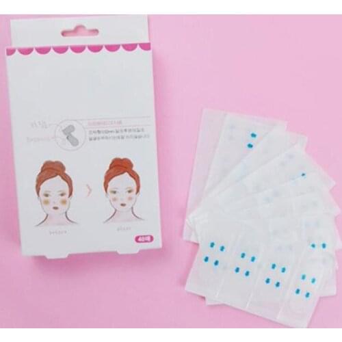 40pcs/bag Lift Face Stickers Makeup Face Chin Lift Tools Thin Face-lifting Invisible Medical Tape Wrinkle Removal Patch