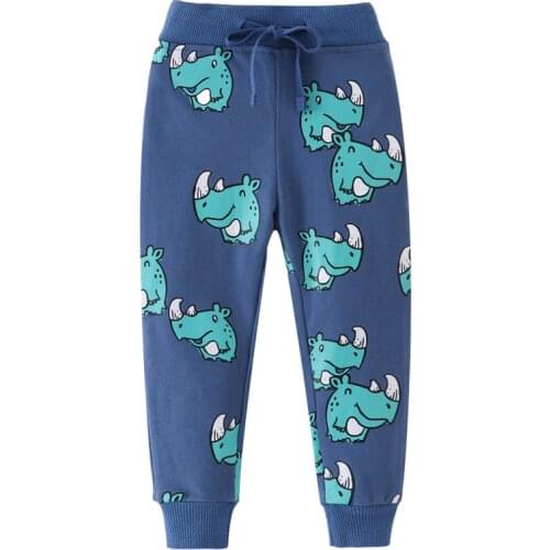 Funnygame Kids Long Pants with Monsters Printed Autumn Spring Boys Girls Sweatpants Hot Selling Children Long Pants Baby Clothes