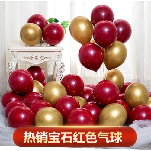 Pomegranate Red Balloon Wedding Room Wedding Decoration Shopping Mall Opening Event 5 Inch 10 Inch 12 Inch Ruby Red Balloon