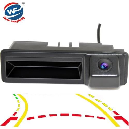 CCD Dynamic Trajectory Trunk handle Rear Camera For Cayenne Audi A4 A4L A6 A6L A7 A5 Q7 Q5 Q3 RS5 RS6 A3 A8L Mirror Rearview Cam
