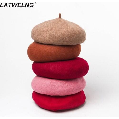 Latwelng Women's Wool Hats