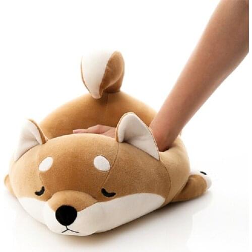 Niuniu Daddy 40cm Kawaii Shiba Inu Dog Plush Toy Soft Animal Pillow Stuffed Cute Pillow Lying Plush
