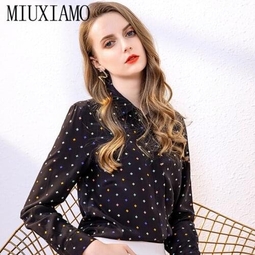 MIUXIMAO Silk Blouses