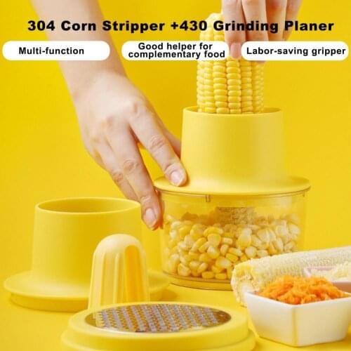 Newest 500ml Corn Stripper Manual Corn Cob Threshing Removing Stripping Tool Fruit Vegetable Cooking Tools Kitchen Cob Remover