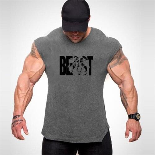 New Brand Waistcoat Bodybuilding Clothing Fitness Tight-fitting mens singlet shirt vest blouse mens singlet