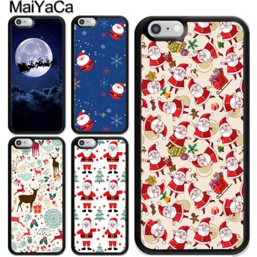 Christmas Santas seamless Deer Case For iPhone 12 Mini 11 Pro MAX X XR XS MAX SE 2020 6S 7 8 Plus 5s Cover